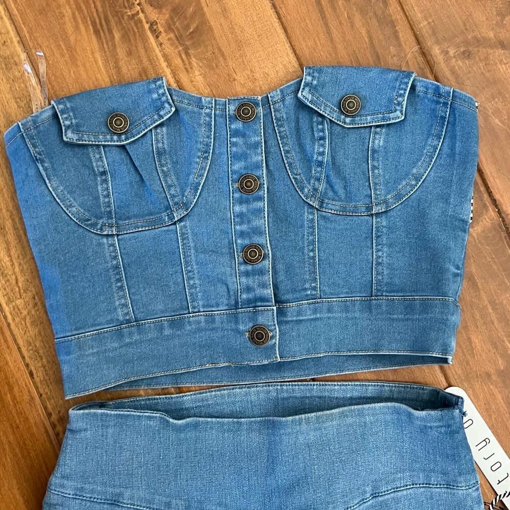 Denim top